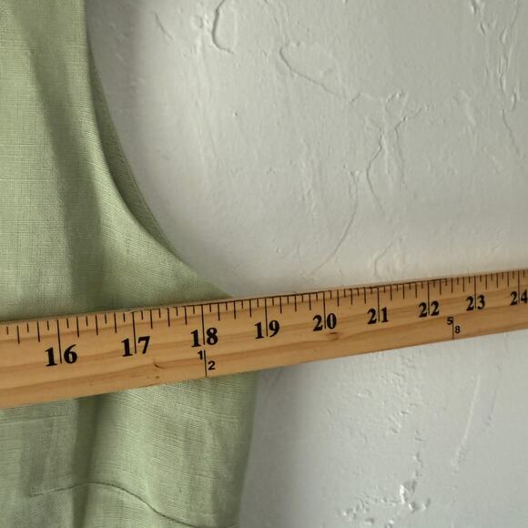 Cutter & Buck Green Linen Blend Sleeveless Sheath Dress Size 12 Classic Summer - Picture 5 of 8